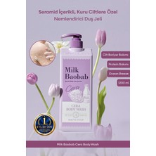 Milk Baobab Kuru Ciltlere Özel Nemlendirici Duş Jeli Cera Body Wash (Mauve Tulip)