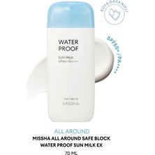 MISSHA Tere, Suya Dayanıklı Güneş Sütü All Around Safe Block Water Proof SPF 50+ PA++++