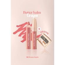 Kremsi, Kalem Şeklinde Renkli Dudak Balmı & Kalemtıraş CLIO Butter Balm Crayon 006 Breeze Apple