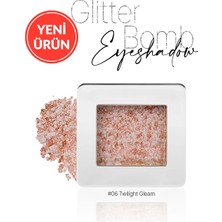 Cre'ars Mücevher Parlaklığında Yoğun Pigmentli Tekli Far Glitter Bomb Eyeshadow 06 Twilight Gleam