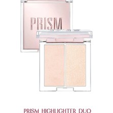 İnci Tanecikli Yoğun Işıltı Sağlayan 2’li Highlighter CLIO Prism Highlighter Duo (01 Cream Fizz)