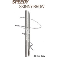 Ultra İnce Uçlu, Doğal Görünüm Veren Kaş Kalemi PERIPERA Speedy Skinny Brow (6 Cool Gray)