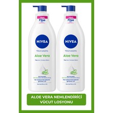 Nivea Aloe Vera Nemlendirici Vücut Losyonu 400ml, 72 Saat Nemlendirici, Kuru Cilt, X2 Adet