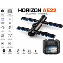 Atlt Atlantis Horızon AE22 Dron Gps Destekli Katlanabilir Hd Kameralı Su Püskürtmeli LED Işıklı Wifi Canlı Görüntü 360 Derece Dönüşlü Brushless Motor Engel Tanımalı Elektirikli Kamera Ekranlı Kumandalı
