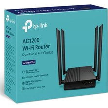 TP-Link Tp-Lınk Archer C64 AC1200 2.4/5ghz 1200MBPS Mu-Mımo Iç Ortam Kablosuz Wıfı Router
