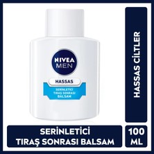 Nivea Men MEN Erkek Hassas Ciltlere Özel Tıraş Sonrası Balsam 100ml, Serinletici, Yanma ve Kızarıklık Karşıtı