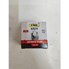 CTR Ticaret Ymk Kilit YMK-708 Model 138-22 Kare Çekmece Kilidi 2 Anahtarlı Dolap ve Ofis Keson Mobilya Kilidi (1 Adet)