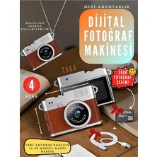 Retro Dijital Fotoğraf Makinesi Hd Video Kamera Mini Kolye Anahtarlık Şarjlı Çocuk Cep Kamerası