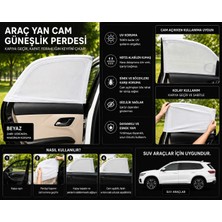 Alpkan Volkswagen Caddy   Araç Çorap Perde,giydirme Güneşlik , 2'li Yan Cam Güneşlik Perde ( Lastikli )(Suv)Gri