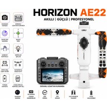 Atlt Atlantis Horızon AE22 Dron Gps Destekli Katlanabilir Hd Kameralı Su Püskürtmeli LED Işıklı Wifi Canlı Görüntü 360 Derece Dönüşlü Brushless Motor Engel Tanımalı Elektirikli Kamera Ekranlı Kumandalı