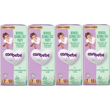 Canbebe Bitkisel Içerikli Üst Yüzey Mega Paket 17+ kg 7 Beden 208 Adet