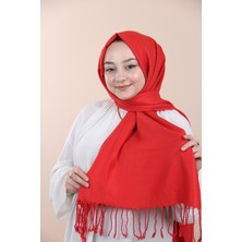 Sima Kırmızı Pashmina Şal
