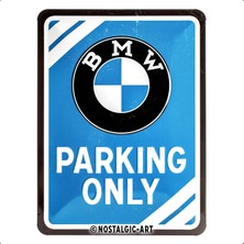 Nostalgic Art Bmw Parking Only Retro Metal Duvar Panosu