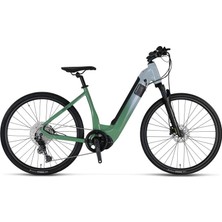 Mosso E-Legarda Elektrikli Kadın Şehir Bisiklet 450H Hyd 28 Jant 10 Vites Green L.green