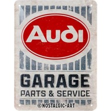 Nostalgic-Art Retro Sac Levha, 15 x 20 Cm, Audi – Garaj – Audi Aksesuar Hayranları Için Hediye Fikri, Metal, Vintage Tasarım