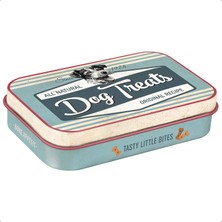 Nostalgic-Art Retro Ödül Kutusu, 6 x 9,5 x 2 Cm, Pati Levhası – Dog Treats Blue – Köpek Sahipleri Için Hediye Fikri, Köpek Ödül Kutusu, Vintage Tasarım
