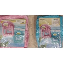 Empressco 3 Yaş Gölgelikli Bebe Simiti Mavi, Güvenli ve Renkli Oyun Arkadaşı
