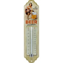 Nostalgic-Art Beer Weather Retro Termometre 6,5 x 28 cm
