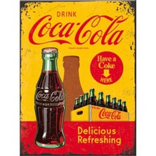 Nostalgic-Art Magnet - Coca-Cola, In Bottles Yellow, 9 x 6,5 cm (Magnet)