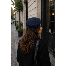 Zeora Home Kadın Örgü Bere Yazlık Hasır Bere Jüt Görünümlü El Yapımı Şık Günlük Kullanım Bohem Stil Şapka Fransız Bere