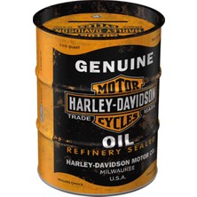 Nostalgic-Art Retro Kumbara, 600 Ml, Harley-Davidson – Genuine Oil – Motosikletçiler Için Hediye Fikri, Orijinal Lisanslı Ürün (Olp), Metal Kumbara, Vintage Sac Kumbara