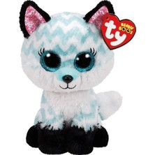 PopŞeker Ty Beanie Boo Atlas Aqua Chevron Peluş Tilki 15 cm