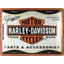 Nostalgic-Art Retro Sac Levha, 30 x 40 Cm, Harley Davidson – Yedek Parça ve Aksesuar – Motosikletçiler Için Hediye Fikri Resmi Lisanslı Ürün (Olp) Metal Vintage Tasarım