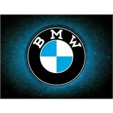 Nostalgic-Art 14385-BMW-LOGO Mavi Parlatıcı, Mıknatıs 6 x 8 Cm, Renkli, 6x8 cm