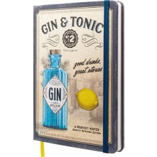 Nostalgic-Art Retro Not Defteri, A5, Cin & Tonik – Içkiler ve Hikayeler – Cin Hayranları Için Hediye Fikri, Bullet Journal Noktalı, Vintage Tasarım