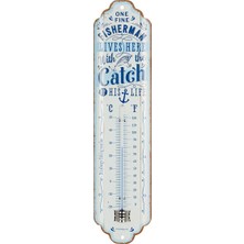 Nostalgic-Art Fisherman Catch Retro Termometre Analog 6,5 x 28 cm