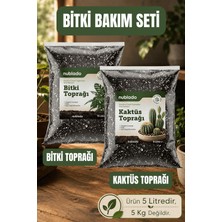 Nublado 1 Adet 5 Litre Kaktüs Toprağı + 1 Adet 5 Litre Bitki Toprağı Toprak Ikili Bitki Bakım Seti