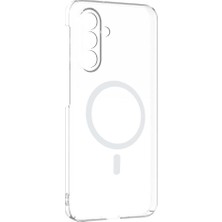 Sevgi Butik Galaxy A17 Magsafe Uyumlu Şeffaf Kılıf, Sararmaz Sert Mika Kristal Koruyucu Kapak