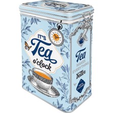 Nostalgic-Art Retro Çay Kutusu, 1,3 L, Klasik Çay, Çay Severler Için Hediye Fikri, Aroma Kapaklı Sac Kutu, Vintage Tasarım