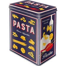 Nostalgic-Art Retro Saklama Kabı L, 3 L, Makarna Çeşitleri – Mutfak Için Hediye Fikri, Büyük Teneke Kutu, Vintage Tasarım