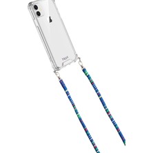 Sevgi Butik Plane Renkli 110 cm Ipli Tüm Telefonlarla Uyumlu ve Boyun Askılı Kumaş Telefon Askısı (Renkli)