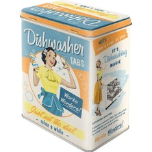 Nostalgic-Art Retro Saklama Kabı L, 3 L, Bulaşık Yıkama Tabletleri – Nostalji Hayranları Için Hediye Fikri, Büyük Teneke Kutu, Vintage Tasarım