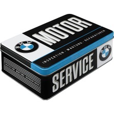 Nostalgic-Art Retro Saklama Kabı Düz, 2,5 L, Bmw – Servis – Bmw Aksesuar Hayranları Için Hediye Fikri, Kapaklı Sac Kutu, Vintage Tasarım