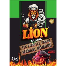 Tek Kibritle Yanan Mangal Kömürü Klasik 2kg.