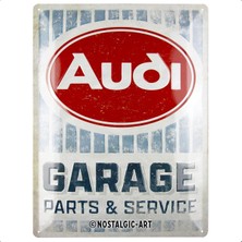 Nostalgic-Art Retro Sac Levha, 30 x 40 Cm, Audi – Garaj – Audi Aksesuar Hayranları Için Hediye Fikri, Orijinal Lisanslı Ürün (Olp), Metal, Vintage Tasarım, Sac Levhalar, Sözler