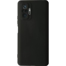 Sevgi Butik Xiaomi Redmi Note 10 Pro ile Uyumlu Kapak Içi Kadife Kamera Korumalı Lansman Silikon Kılıf - Siyah
