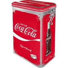 Nostalgic-Art Coca-Cola - Refresh Yourself Klips Kapaklı Metal Saklama Kutusu 1,3 L