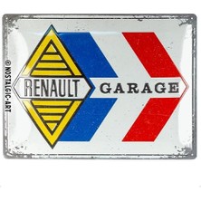 Nostalgic-Art Retro Sac Levha, 30 x 40 Cm, Renault – Garaj – Renault Aksesuar Hayranları Için Hediye Fikri, Orijinal Lisanslı Ürün (Olp), Metal, Vintage Tasarım, Sac Levhalar, Özdeyişler