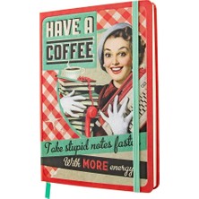 Nostalgic-Art Retro Not Defteri, A5, Have A Coffee – Nostalji Hayranları Için Hediye Fikri, Bullet Journal Dotted, Vintage Tasarım