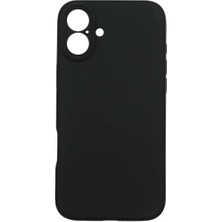 Sevgi Butik & Aksesuar iPhone ile Uyumlu First Silikon Kılıf Ince Yapılı Mat Dış Yüzeyli Tam Koruma Sağlayan Kamera Korumalı Kılıf (Iphone 16 Plus Siyah)