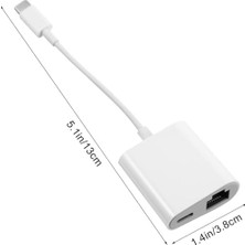 AyrStore Type-C To Ethernet Dönüştürücü USB Ağ Adaptörü USB C To RJ45 Çevirici Beyaz Renk Adaptör ZR669