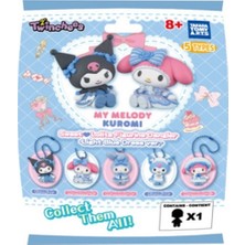 VeraGlobe Buğz Twinchees My Melody ve Kuromi Mavi Şirin Elbiseli Anahtarlık Figür Serisi