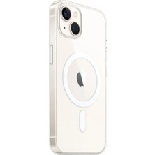 Zore iPhone 14 Kamera Korumalı MagSafe Şarj Özellikli Sararmaz Şeffaf KLFS London Kapak