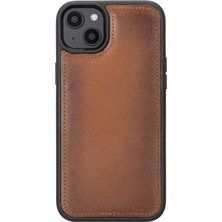 Fun And Market Buğz Apple iPhone 14 Plus Uyumlu Deri Cüzdanlı Kılıf Mwwn RST2EF Taba