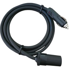 Araç Çakmaklık Uzatma Kablosu 12-24 Volt 16 Amper 2 X1,5mm Ttr Bakır 2 Mt-Siyah