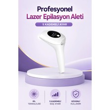 VeraGlobe Buğz Ipl Lazer Epilasyon Aleti 5 Kademeli Güç Ayarlı